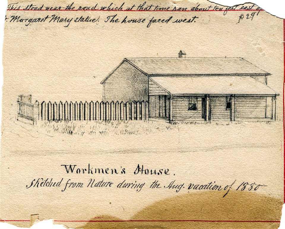 St Mary Sketchbook 29 - Workmen's House