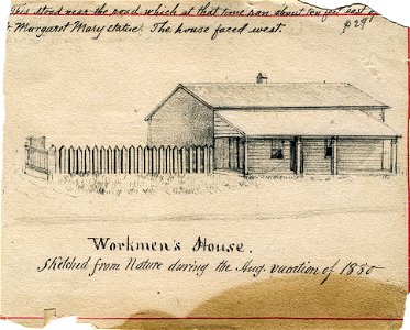 St Mary Sketchbook 29 - Workmen's House
