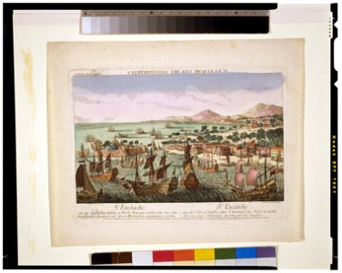 St. Eustache une des Isles d'Antilles dans l'Amerique du Nord, la quelle fut prise aux Hollandois en 1781 par les Anglois LCCN2004670216
