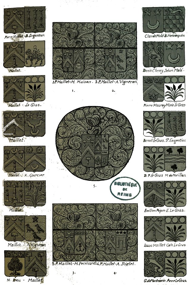 St pantaléon blason famille maillet C02326