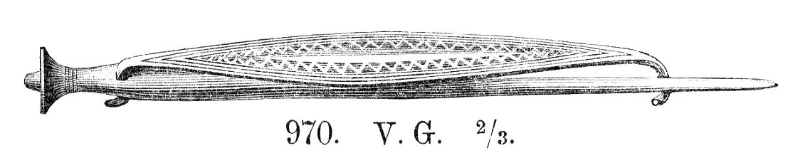 Spänne fr Nästegårdens gånggrift, Falköpings Västra sn, Västergötland (SHM 7571-212a) (Montelius, Minnen (1917) Fig970)