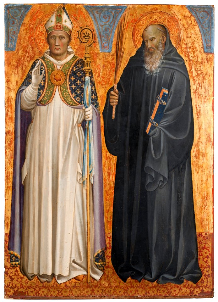St Benedict and Bishop Donatus (Gherardo Starnina) - Nationalmuseum - 19738