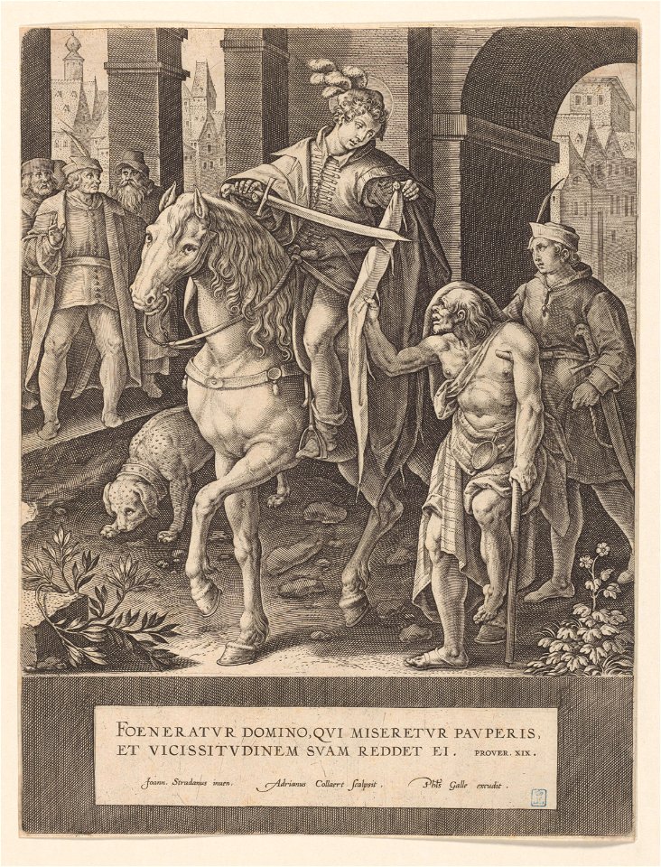 St Martin s.d print by Stradanus, S.I 830, Prints Department, Royal Library of Belgium