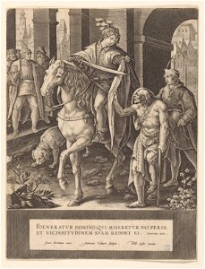 St Martin s.d print by Stradanus, S.I 830, Prints Department, Royal Library of Belgium