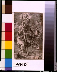 St. Christopher, facing right) - AD (monogram) LCCN96514333