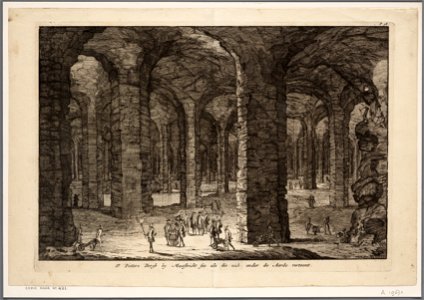 St Pieters bergh by Maastricht soo als die zich onder de aarde vertoont, objectnr A 19670