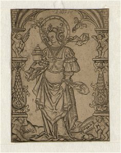 St. Mary Magdalen ca.1519 print by Master S., S.II 132730, Prints Department, Royal Library of Belgium