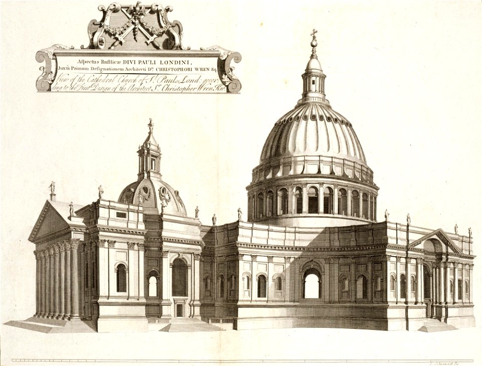 St Paul's Cathedral, London, Perspective of the Great Model – Royal Academy Collection