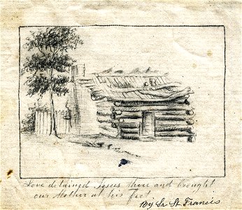 St Mary Sketchbook 41 - Log cabin