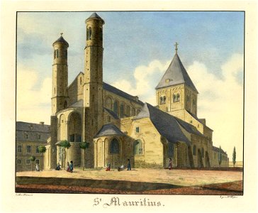 St. Mauritius, Johann Peter Weyer (Zeichnung) und Anton Wünsch (Lithografie), 1827 (uncropped)