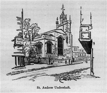 St. Andrew Undershaft - Walks in London, Augustus Hare, 1878