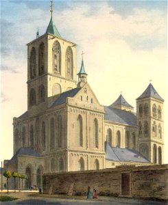 St. Cunibert, Johann Peter Weyer (Zeichnung) und Anton Wünsch (Lithografie), 1827