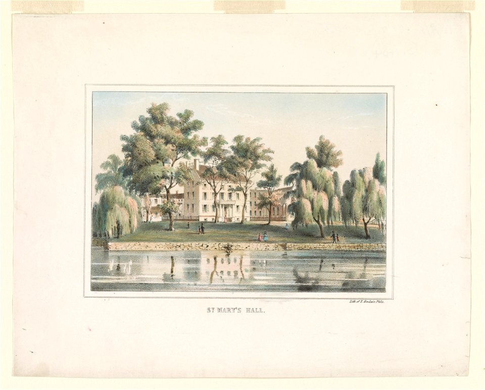 St. Mary's Hall - lith. of T. Sinclair, Phila. LCCN2013646796