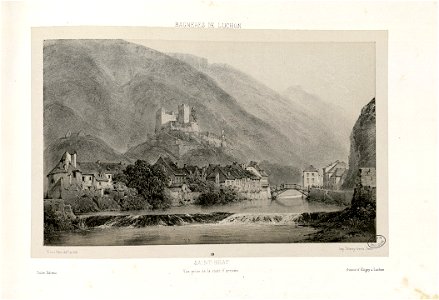 St. Béat - Vue prise de la route d'arrivée - Fonds Ancely - B315556101 A PETIT 1 018