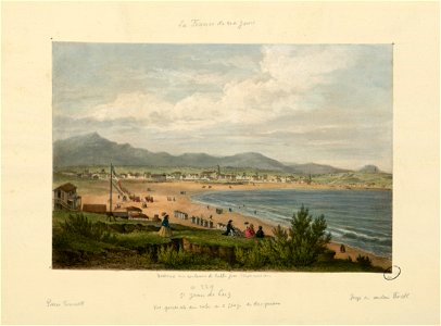 St. Jean-de-Luz, Vue générale du côté de la plage des baigneurs - Fonds Ancely - B315556101 A MERCEREAU 7 086