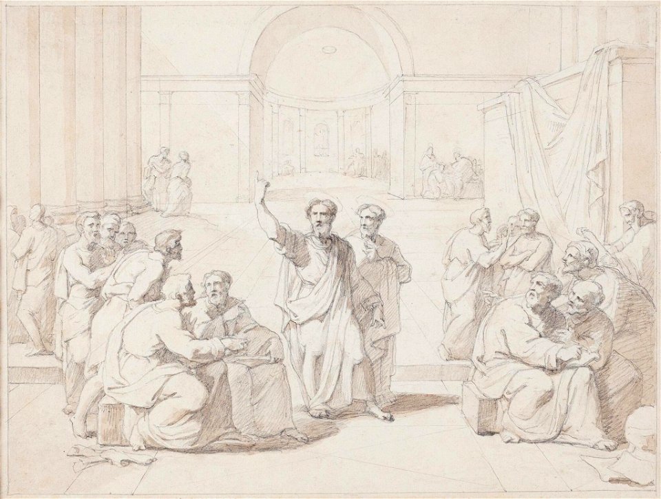 St Paul Preaching at Athens - Anon - 8833