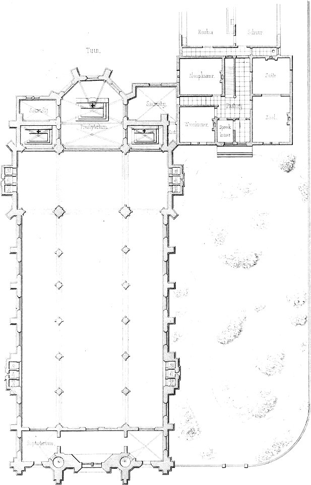 St. Jacobus de Meerderekerk Enschede plan