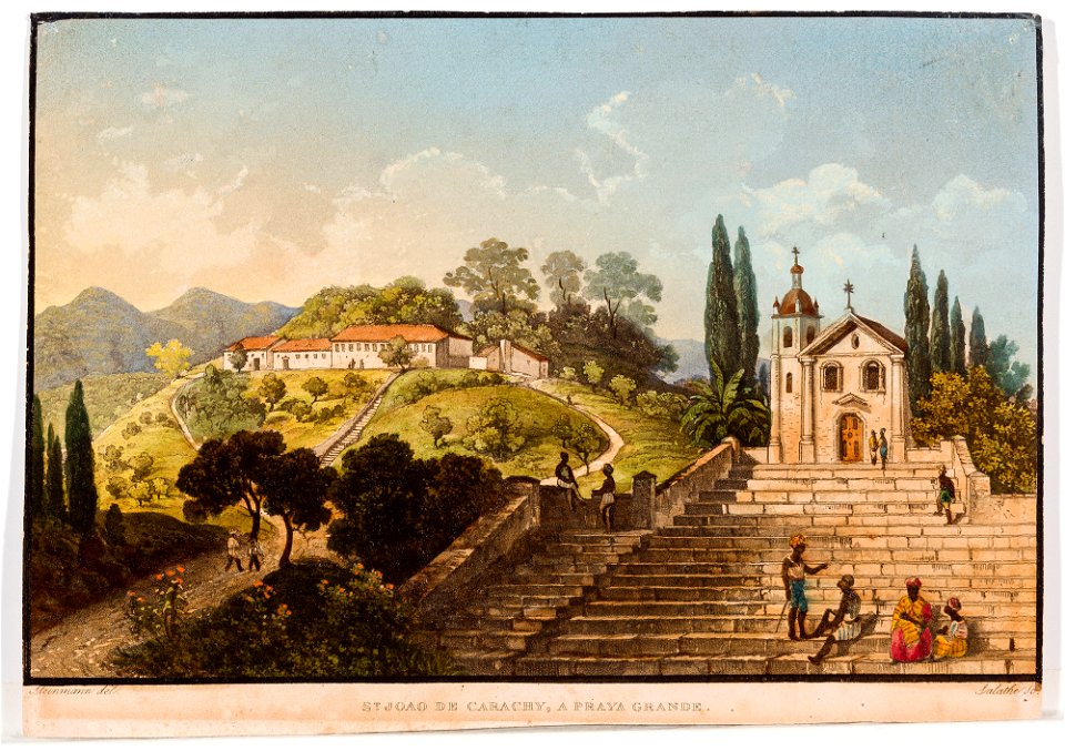 St. Joao de Carachy, a Praya Grande, da Coleção Brasiliana Iconográfica