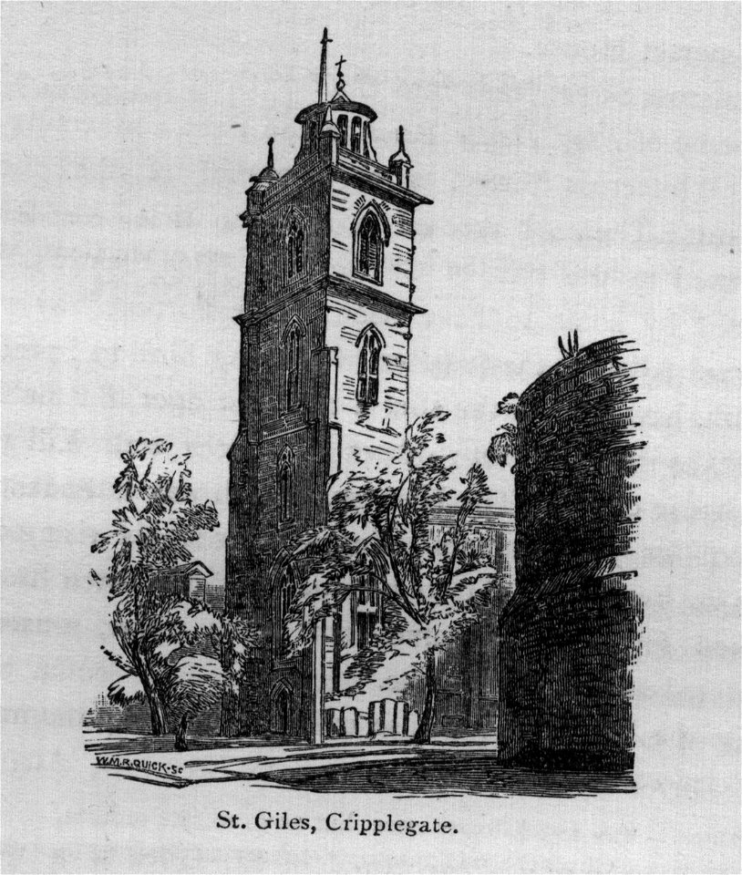 St. Giles, Cripplegate - Walks in London, Augustus Hare, 1878