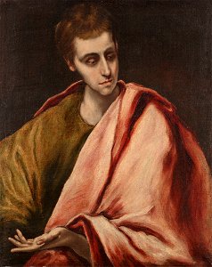 St. John by El Greco. Free illustration for personal and commercial use.