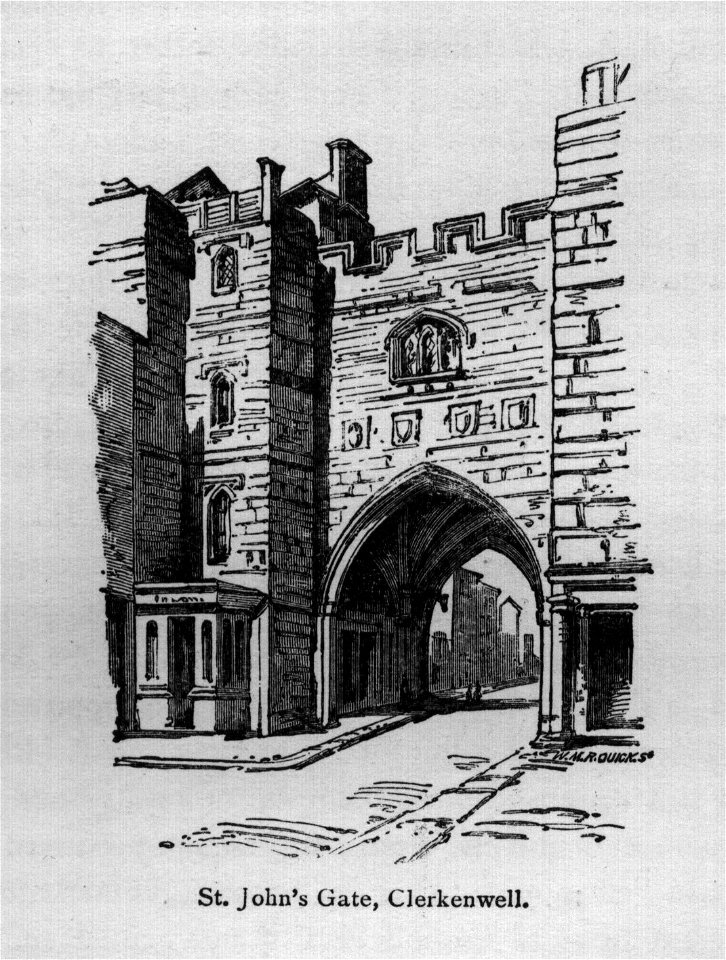 St. John's Gate, Clerkenwell - Walks in London, Augustus Hare, 1878