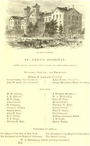 St. Luke's Hospital, New York City, Valentine's Manual