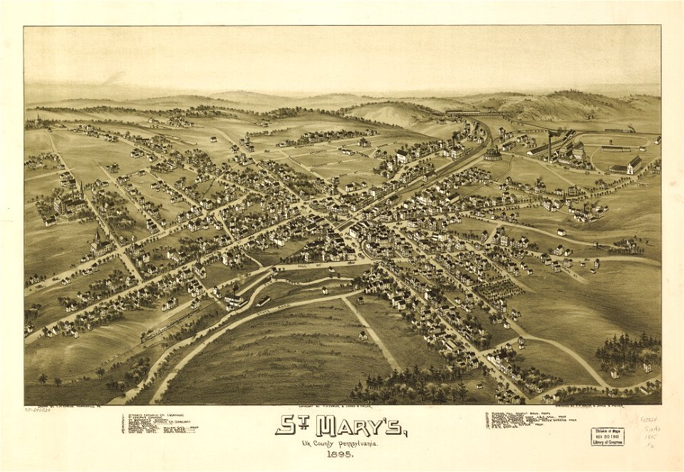 St. Mary's, Elk County, Pennsylvania, 1895. LOC 75696529