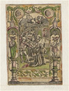 St. Lambert's Martyrdom ca.1519 print by Allaert Claesz and Master S., R-2009-22435, Prints Department, Royal Library of Belgium