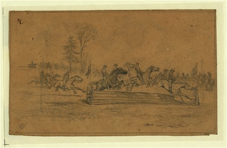 St. Patrick's Day in the army-A hurdle race - EF. LCCN2004661911