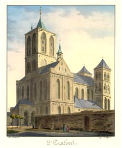 St. Cunibert, Johann Peter Weyer (Zeichnung) und Anton Wünsch (Lithografie), 1827 (uncropped)