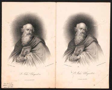 St. John Chrysostom - T.A. Dean sculpt. ; on stone by A. Newsam ; P.S. Duval lith. Phila. LCCN2014648358