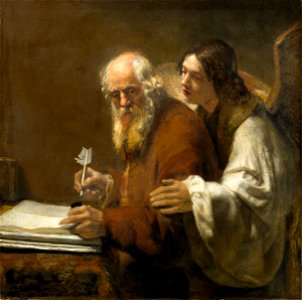 St. Matthew and the Angel - Attributed to Karel van der Pluym - Google Cultural Institute