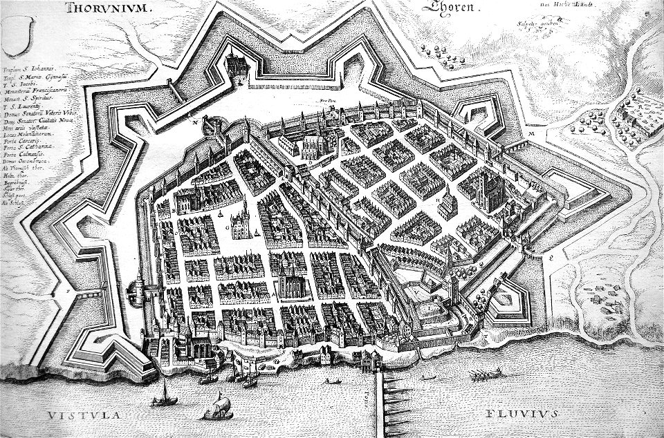Stadtplan Torun Matthäus Merian