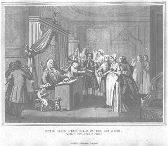 Stahlstich nach Hogarth Kottenkamp Stuttgart 1840 53