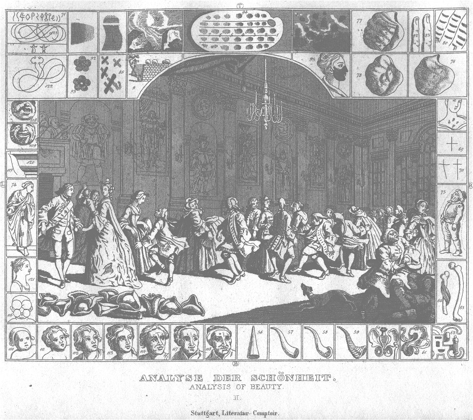 Stahlstich nach Hogarth Kottenkamp Stuttgart 1840 89
