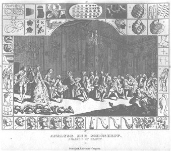 Stahlstich nach Hogarth Kottenkamp Stuttgart 1840 89