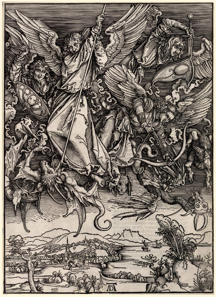 St. Michael fighting the dragon) - AD LCCN90707832