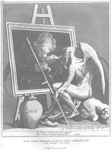Stahlstich nach Hogarth Kottenkamp Stuttgart 1840 85