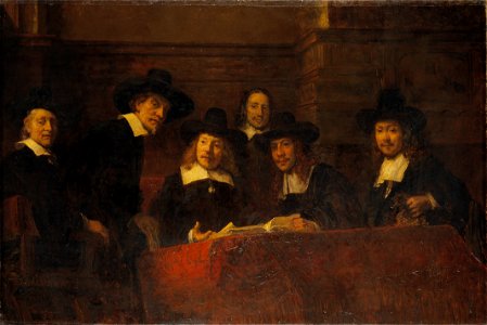 Staalmeesters. After Rembrandt (Ernst Josephson) - Nationalmuseum - 21713