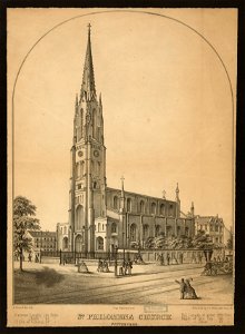 St. Philomena Church Pittsburgh - C. Inger ; A. Krebs & Bro. lith. LCCN2008676782