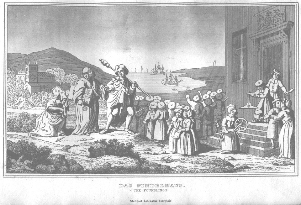 Stahlstich nach Hogarth Kottenkamp Stuttgart 1840 75