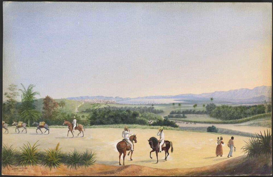 St. Jago de Cuba, 1859, watercolour by James Gay Sawkins