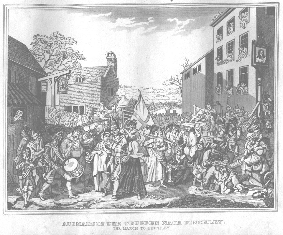 Stahlstich nach Hogarth Kottenkamp Stuttgart 1840 55