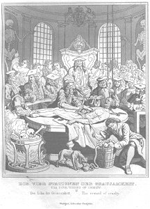 Stahlstich nach Hogarth Kottenkamp Stuttgart 1840 63