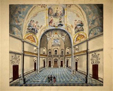 Stadhuis Maastricht, Plein, Ph v Gulpen, 1853