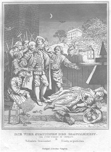Stahlstich nach Hogarth Kottenkamp Stuttgart 1840 62
