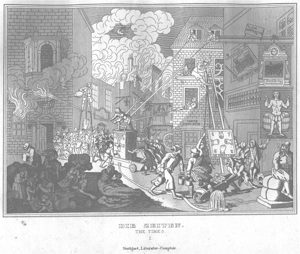 Stahlstich nach Hogarth Kottenkamp Stuttgart 1840 78
