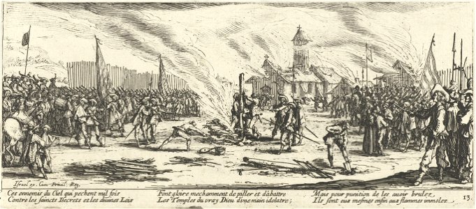 Stake from The Miseries and Misfortunes of War by Jacques Callot