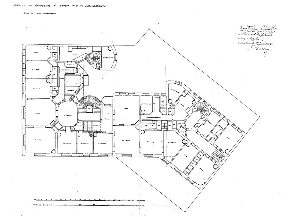 Stallmästaren 4, planritning 1905a