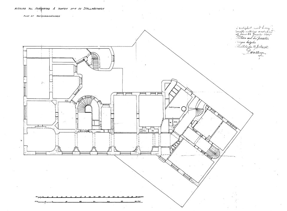 Stallmästaren 4, planritning 1905b